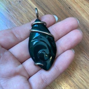 Black Tourmaline Necklace Pendant
